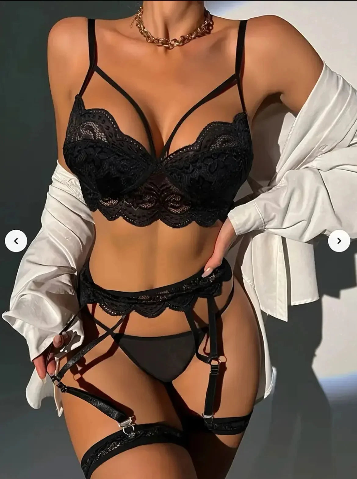 Lace Bra And Panty Set