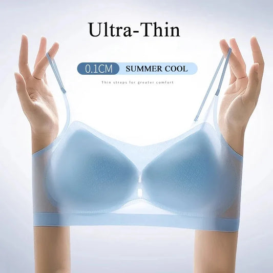 Ultra-Thin Ice Silk Bra