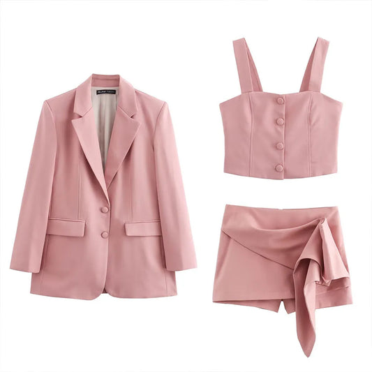 Mini overskirt suit